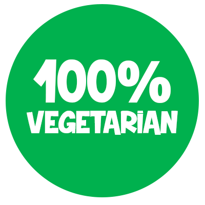 100 vegetarian stamp green circle Royalty Free Vector Image